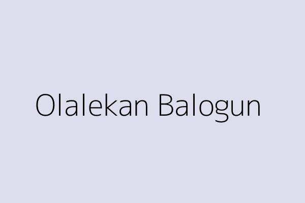 Olalekan Balogun